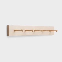 Schoolhouse 5 Hook Peg Rail New