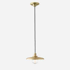Schoolhouse Agnes 2.25" Pendant - Natural Brass New