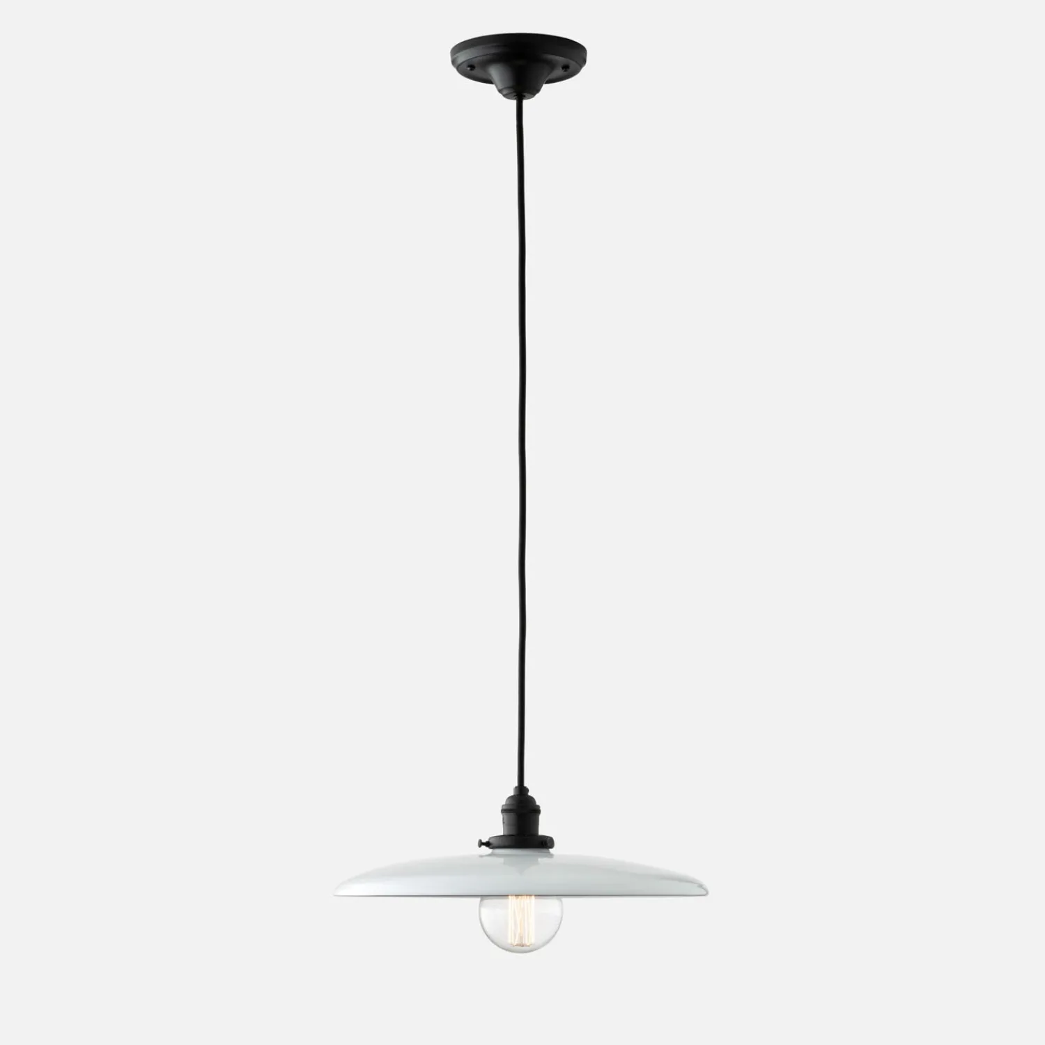 Schoolhouse Agnes 2.25" Pendant - True Black Best