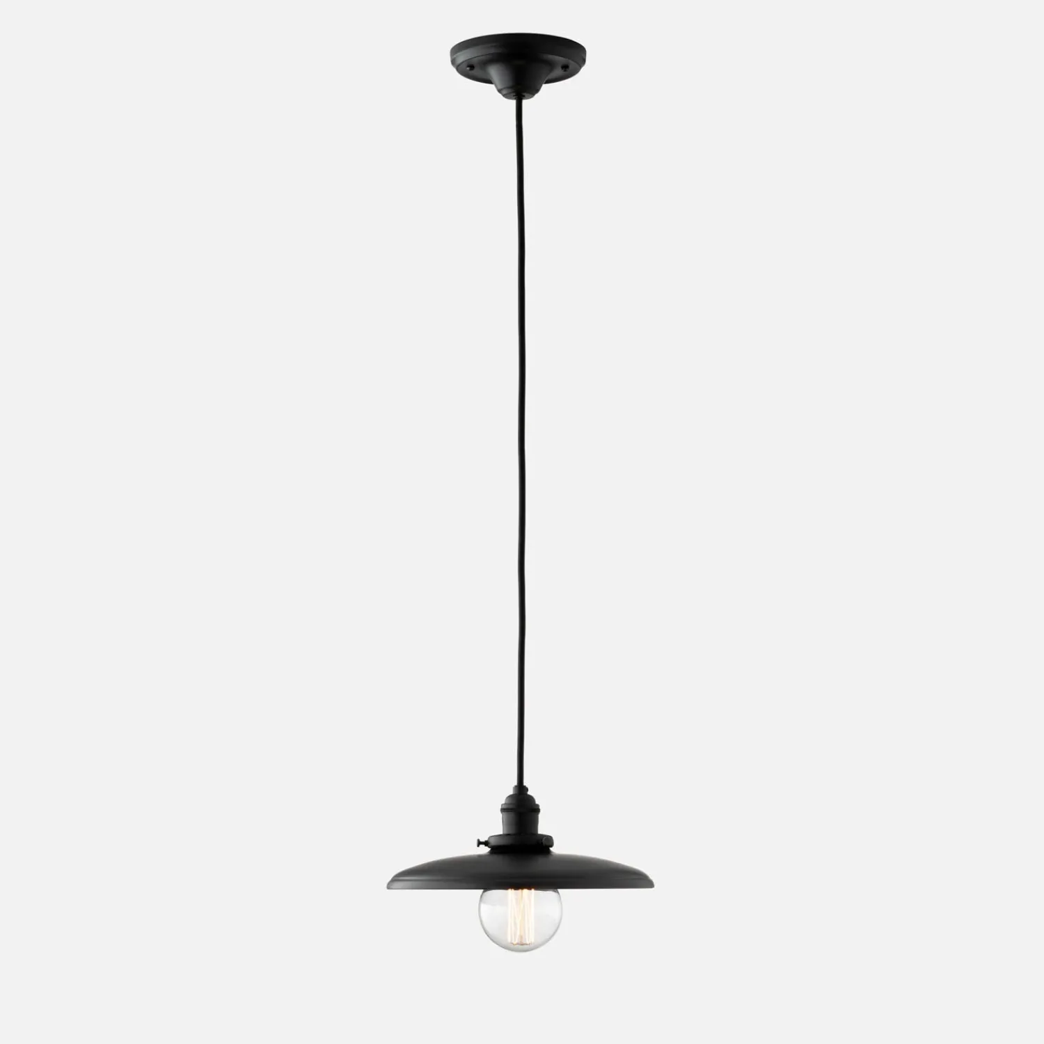 Schoolhouse Agnes 2.25" Pendant - True Black Best