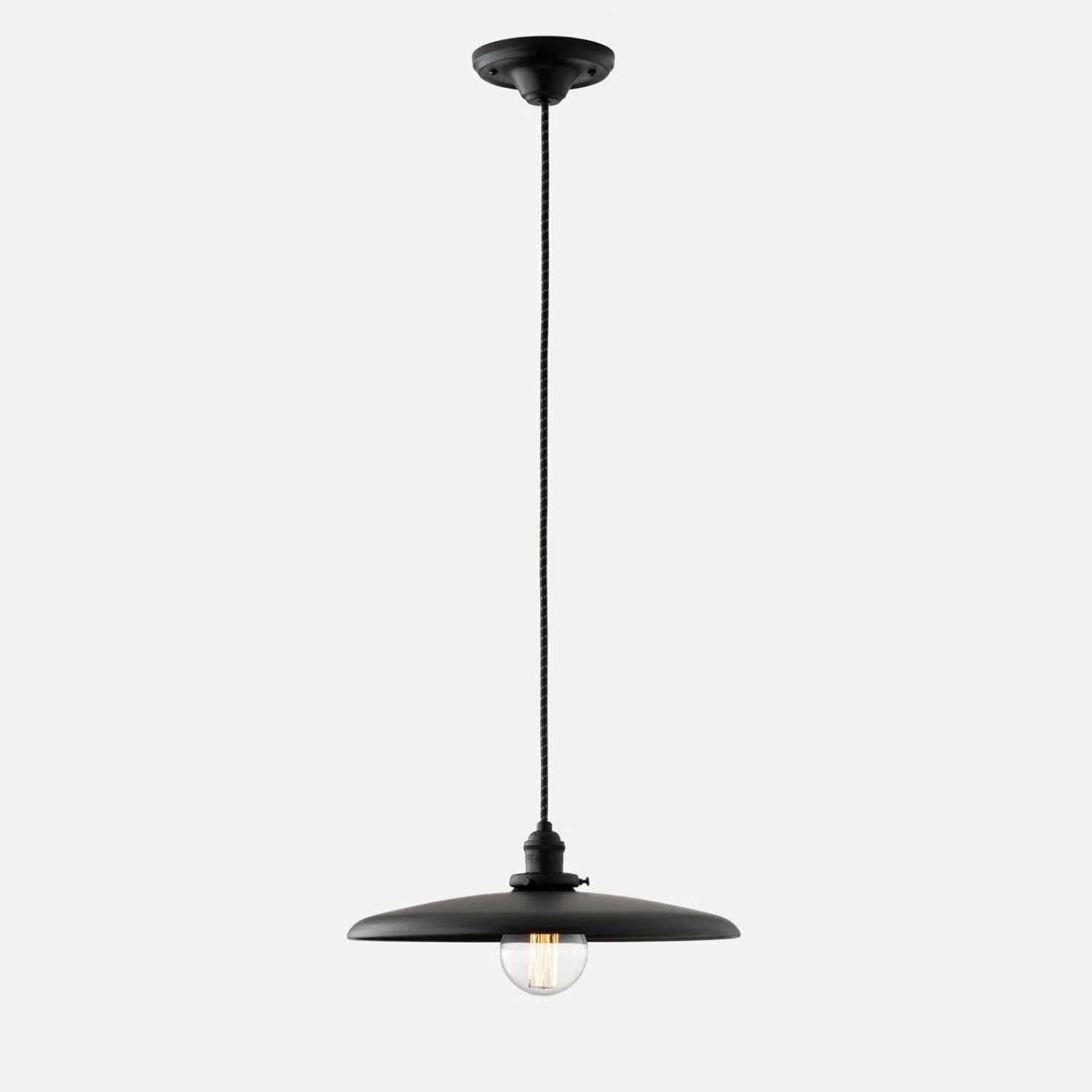 Schoolhouse Agnes 2.25" Pendant - True Black Best
