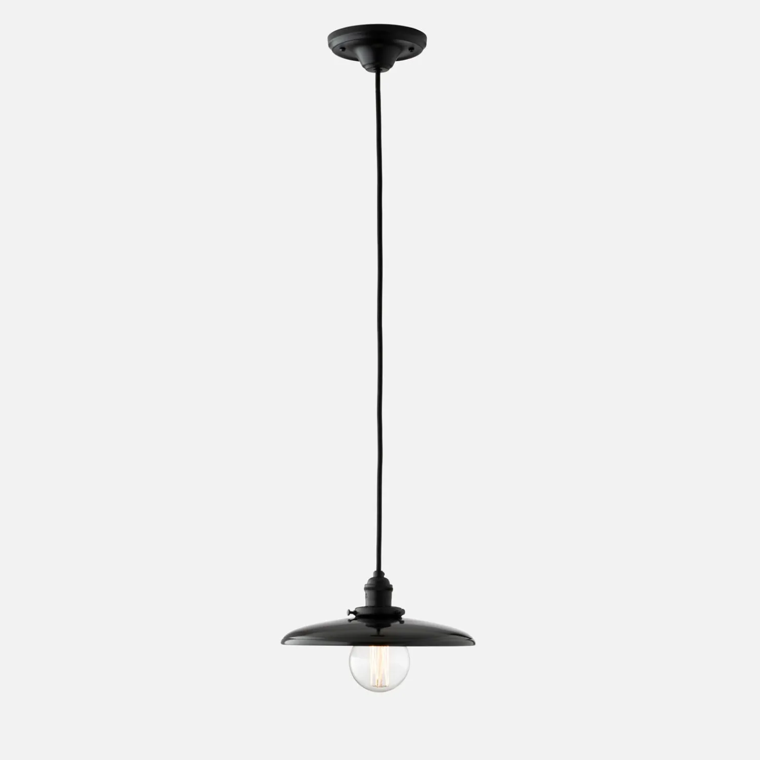 Schoolhouse Agnes 2.25" Pendant - True Black Best