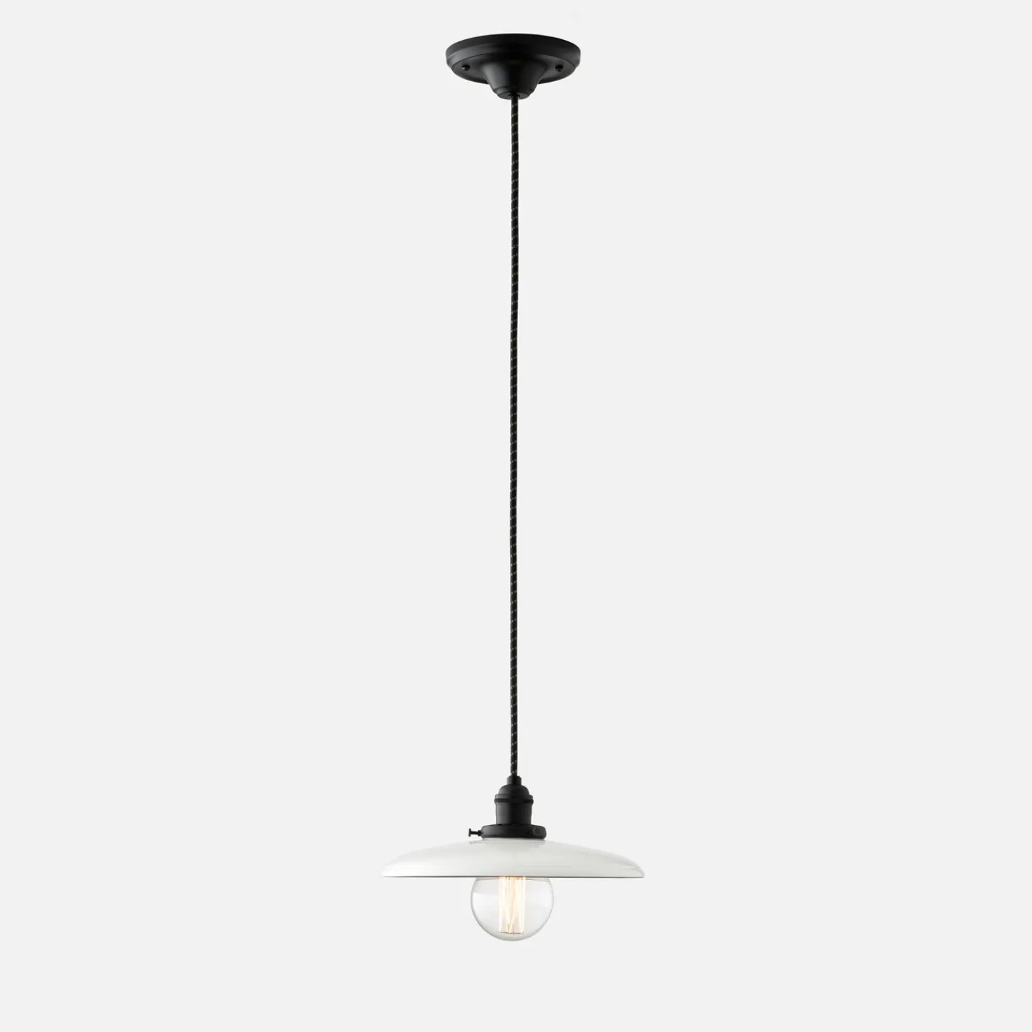 Schoolhouse Agnes 2.25" Pendant - True Black Best