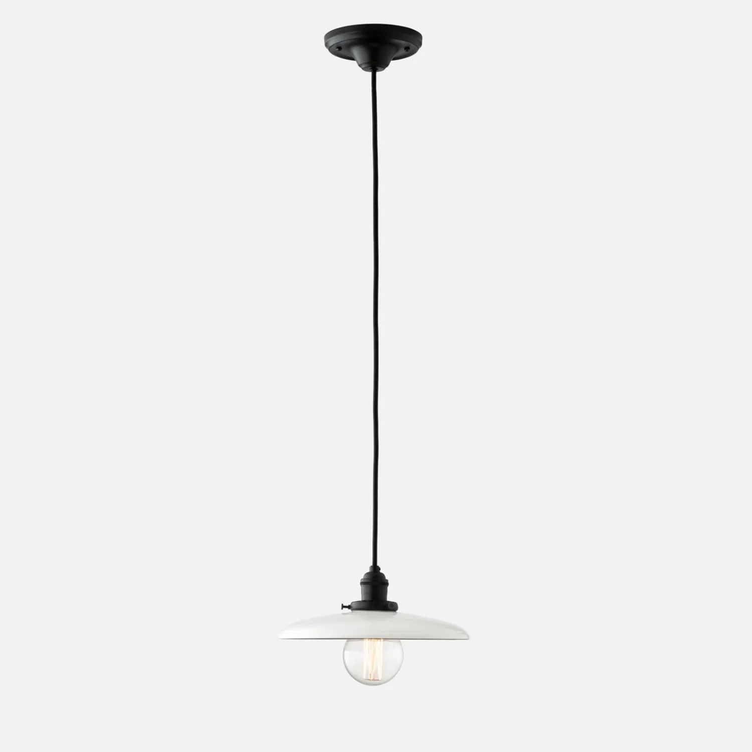 Schoolhouse Agnes 2.25" Pendant - True Black Best
