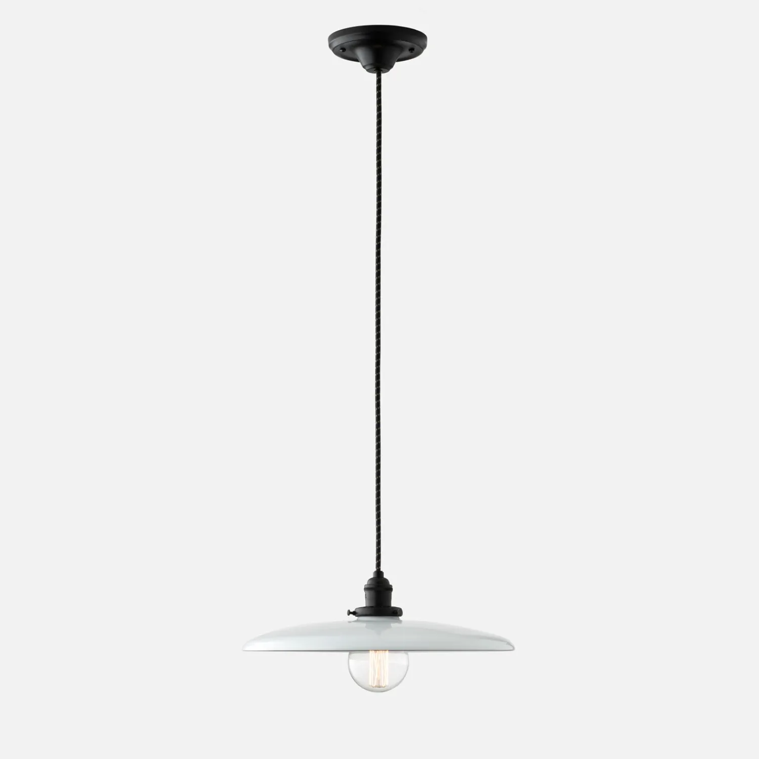 Schoolhouse Agnes 2.25" Pendant - True Black Best