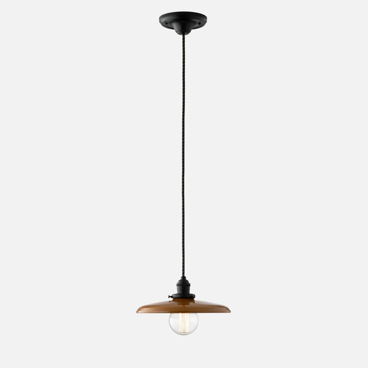 Schoolhouse Agnes 2.25" Pendant - True Black Best