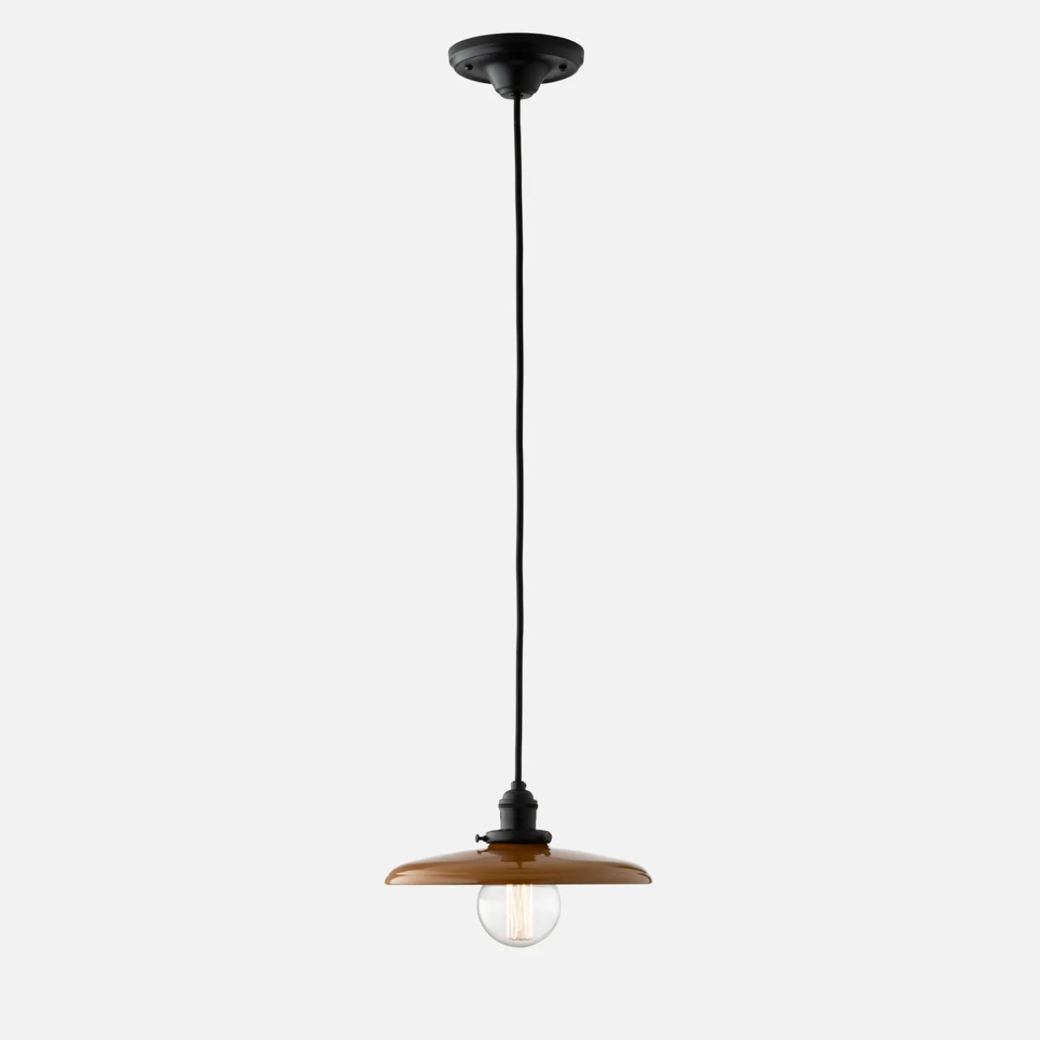 Schoolhouse Agnes 2.25" Pendant - True Black Best