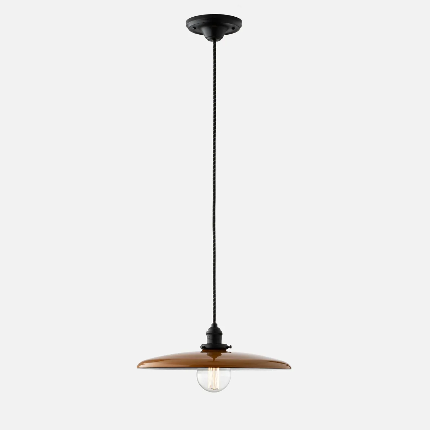 Schoolhouse Agnes 2.25" Pendant - True Black Best