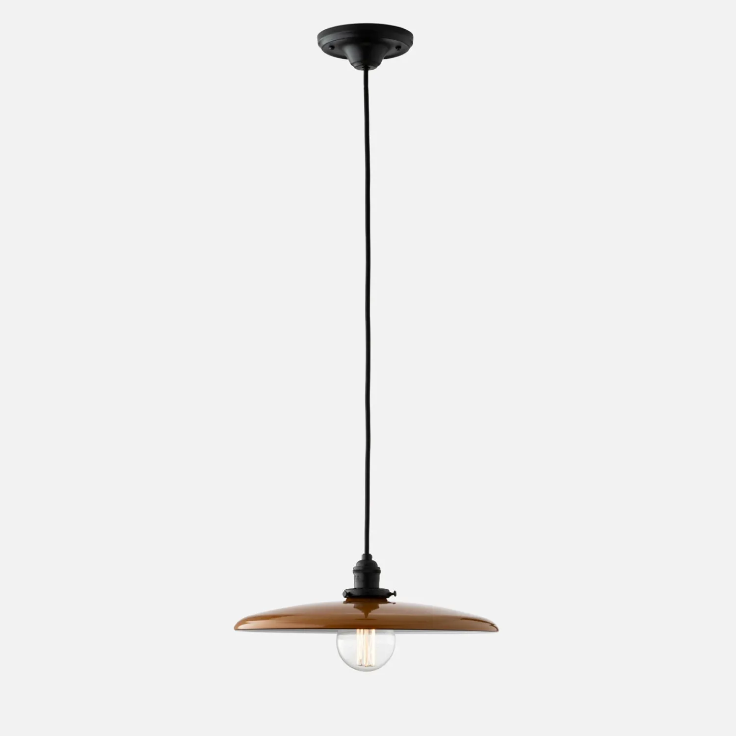 Schoolhouse Agnes 2.25" Pendant - True Black Best
