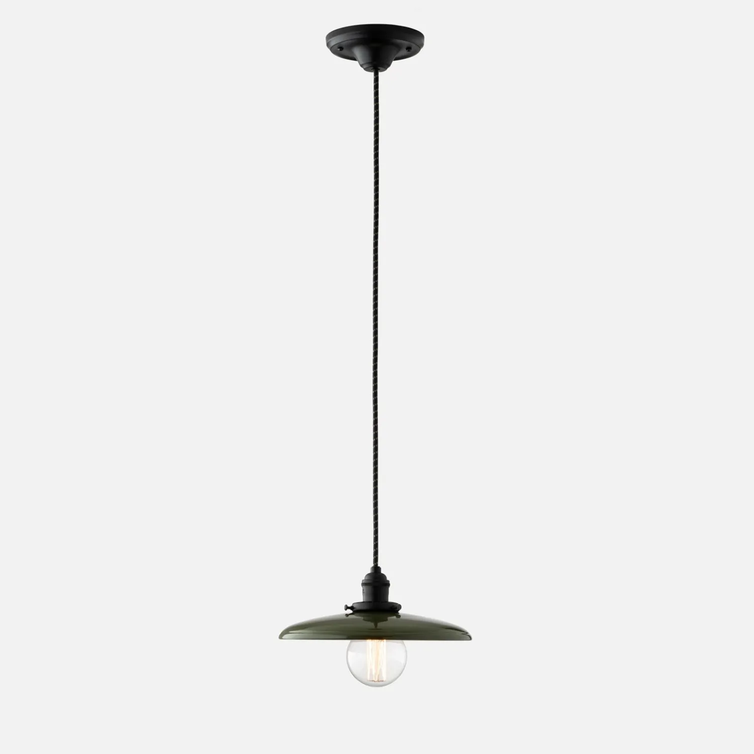 Schoolhouse Agnes 2.25" Pendant - True Black Best