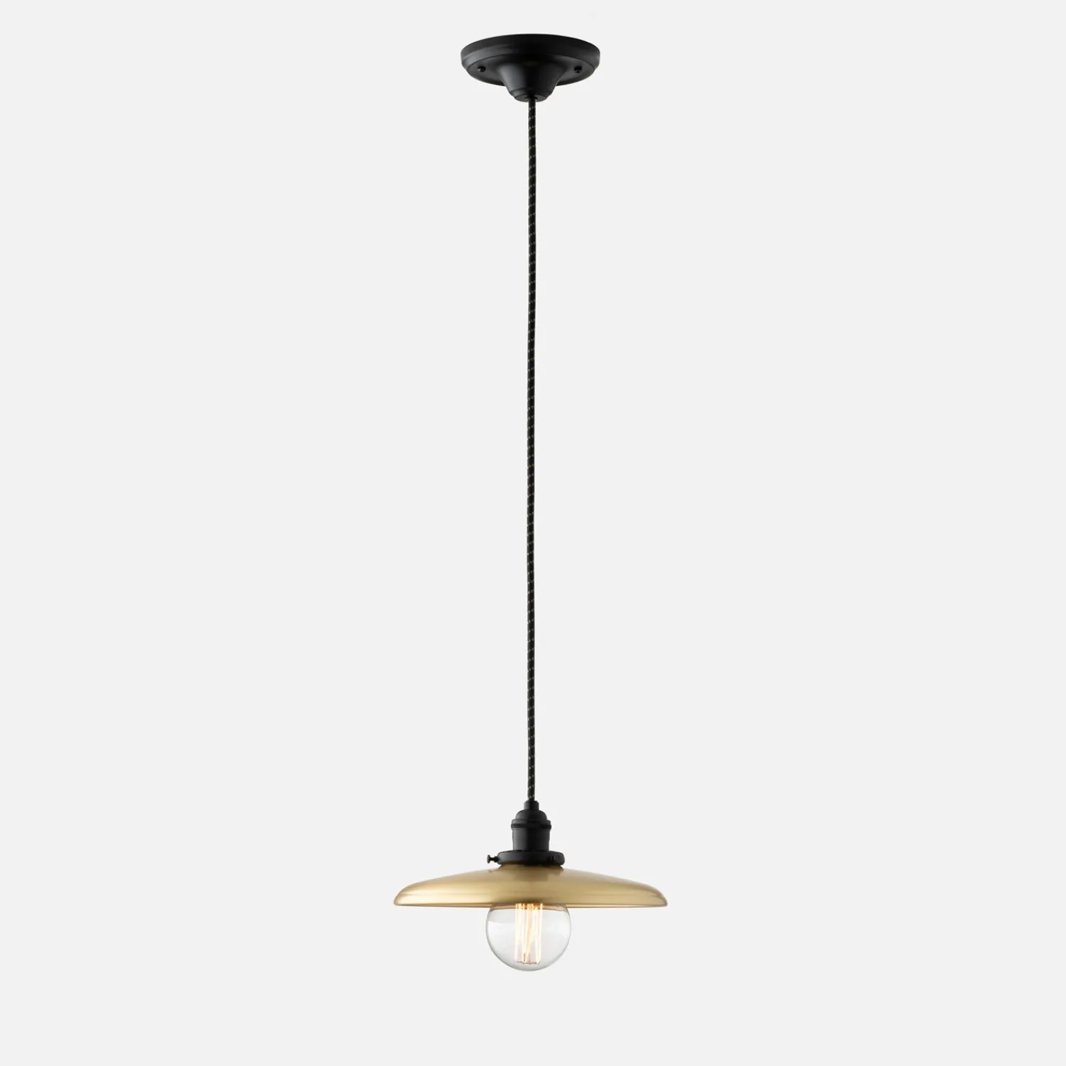 Schoolhouse Agnes 2.25" Pendant - True Black Best