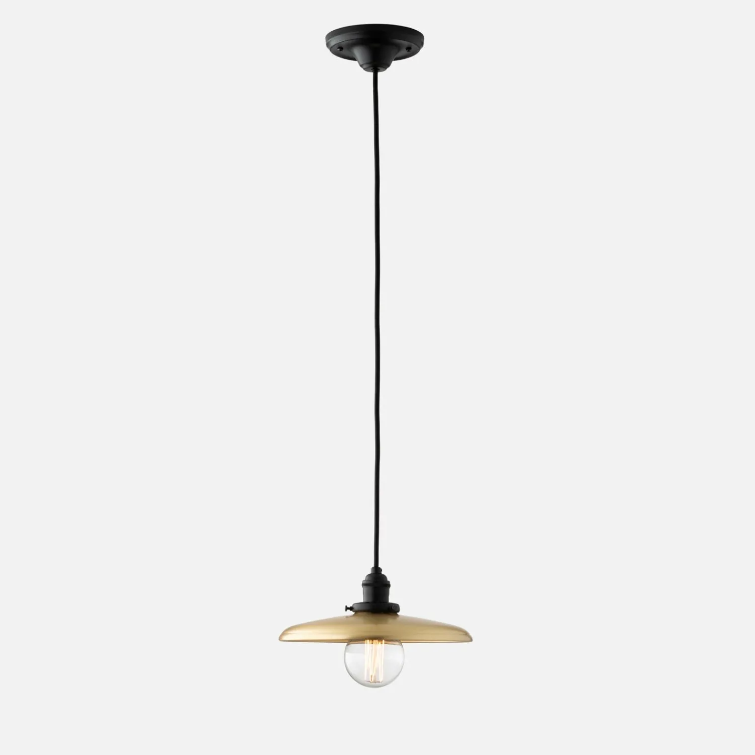 Schoolhouse Agnes 2.25" Pendant - True Black Best