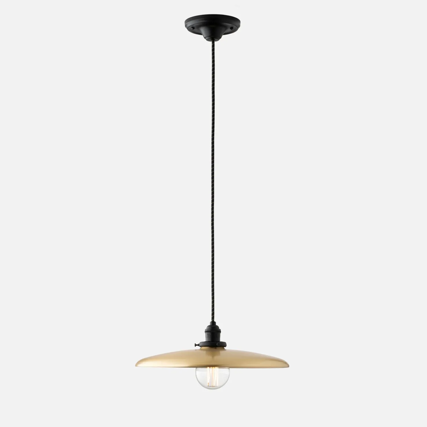 Schoolhouse Agnes 2.25" Pendant - True Black Best