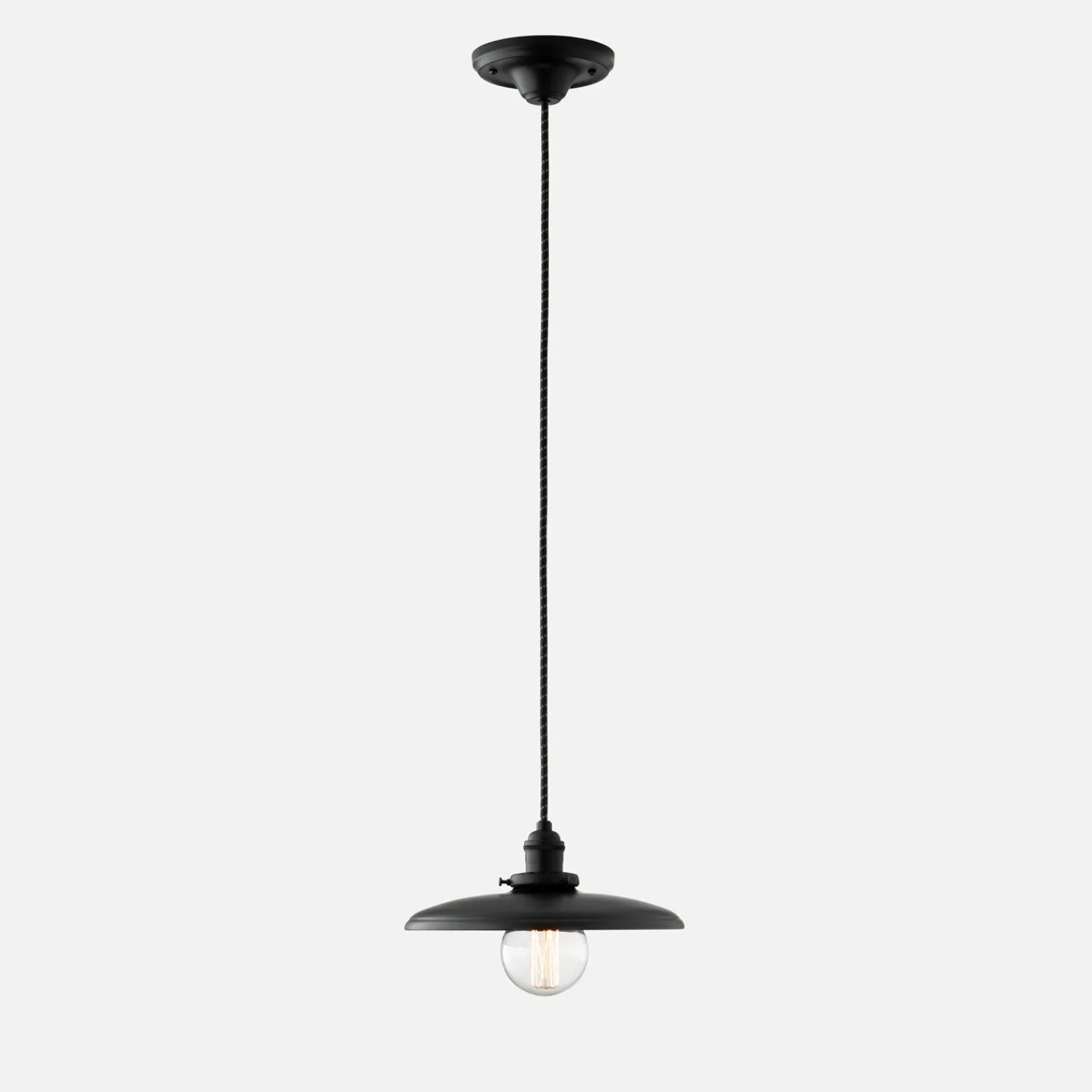 Schoolhouse Agnes 2.25" Pendant - True Black Best