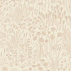 Schoolhouse Alpine Garden Wallpaper - Tonal Clearance