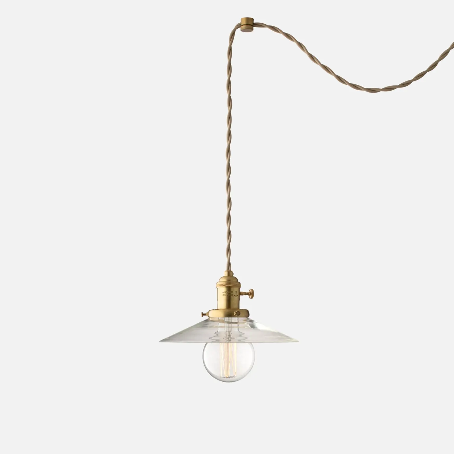 Schoolhouse Apartment Plug-In Pendant 2.25" Hot