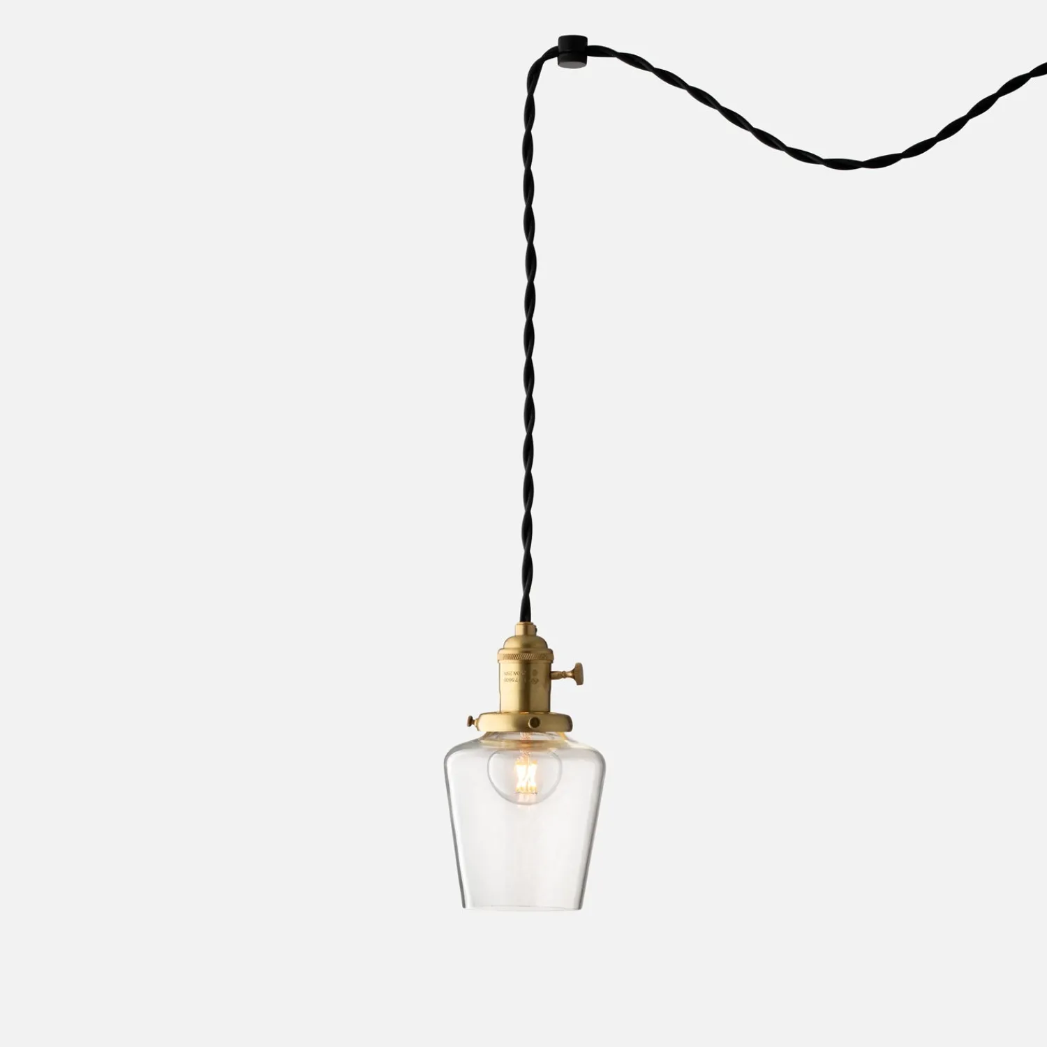 Schoolhouse Apartment Plug-In Pendant 2.25" Hot