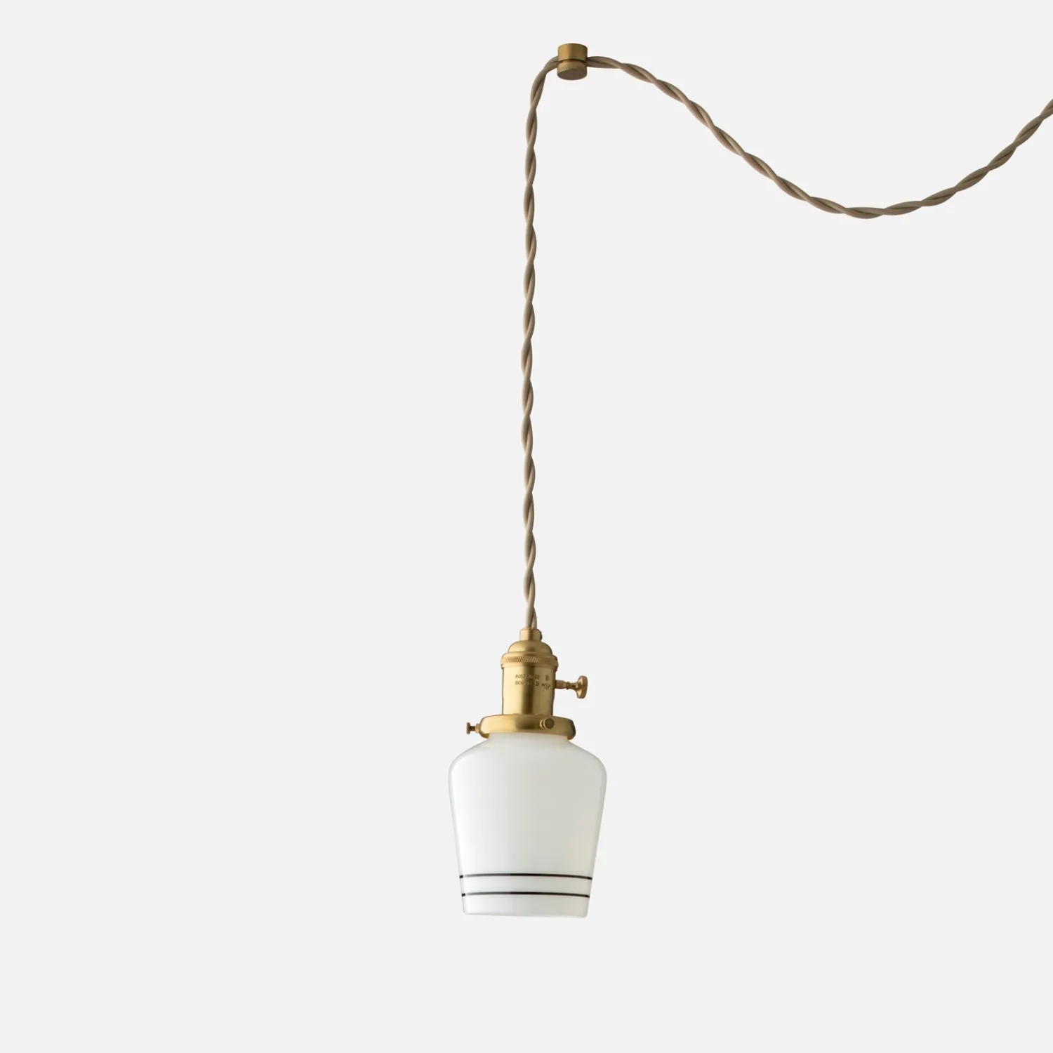 Schoolhouse Apartment Plug-In Pendant 2.25" Hot