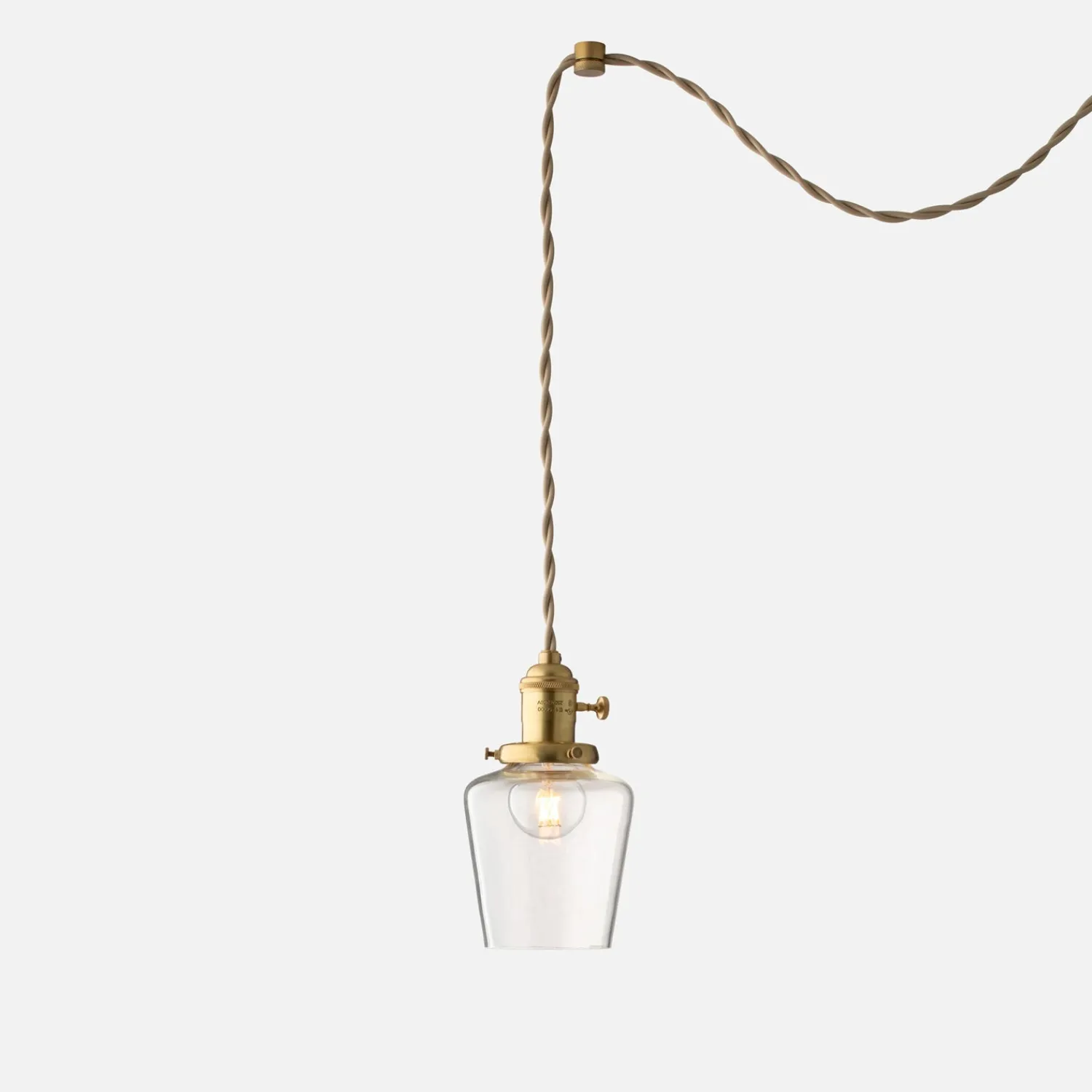 Schoolhouse Apartment Plug-In Pendant 2.25" Hot