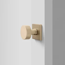 Schoolhouse Berlin Door Set with Cylinder Knob - Satin Brass Best