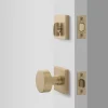 Schoolhouse Berlin Door Set with Cylinder Knob + Deadbolt - Satin Brass Outlet