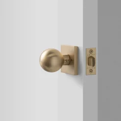 Schoolhouse Berlin Door Set with Globe Knob Fashion