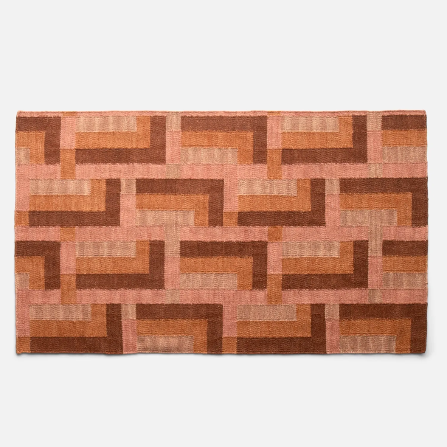 Schoolhouse Canyon Wool Flatweave Rug Paprika Discount