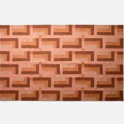 Schoolhouse Canyon Wool Flatweave Rug Paprika Discount