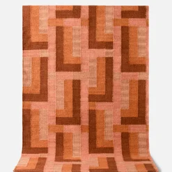 Schoolhouse Canyon Wool Flatweave Rug Paprika Discount