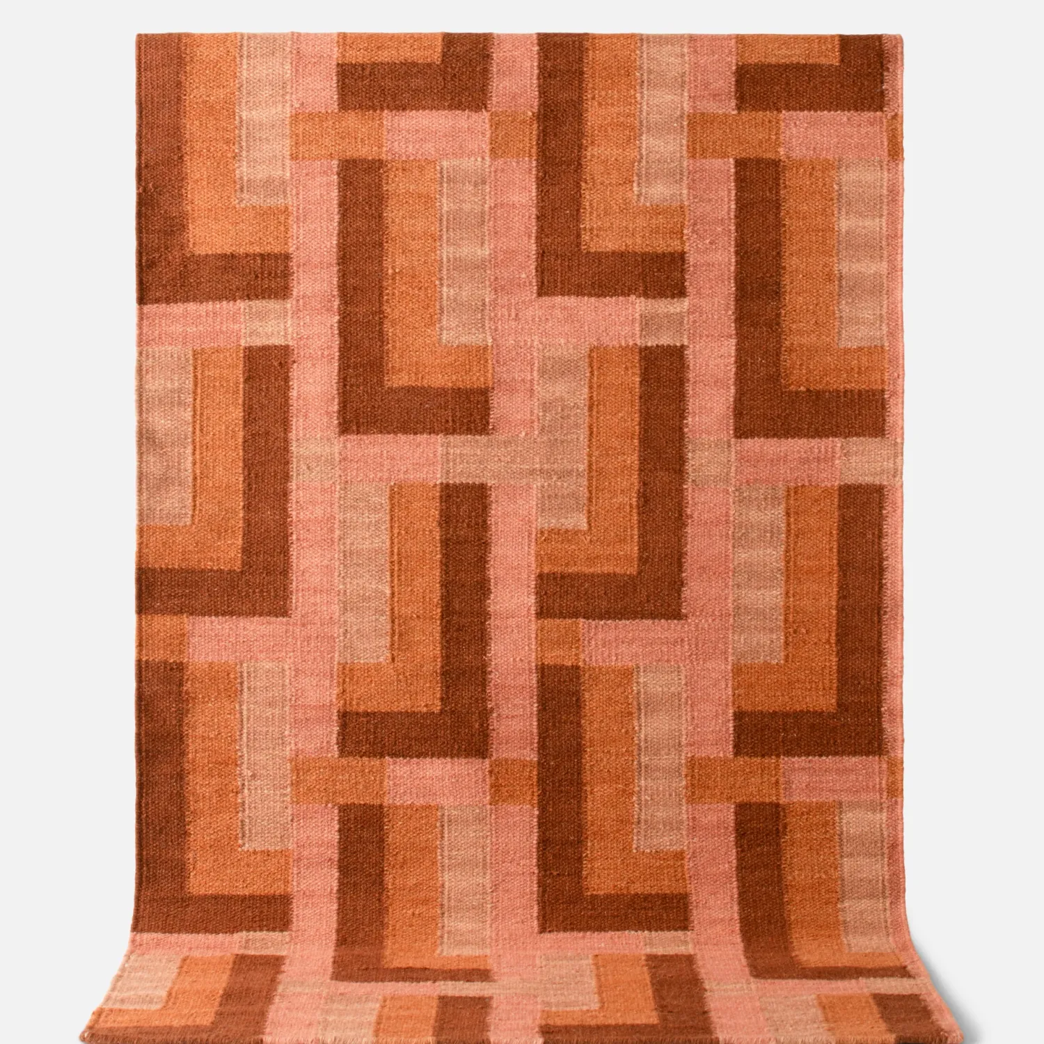 Schoolhouse Canyon Wool Flatweave Rug Paprika Discount