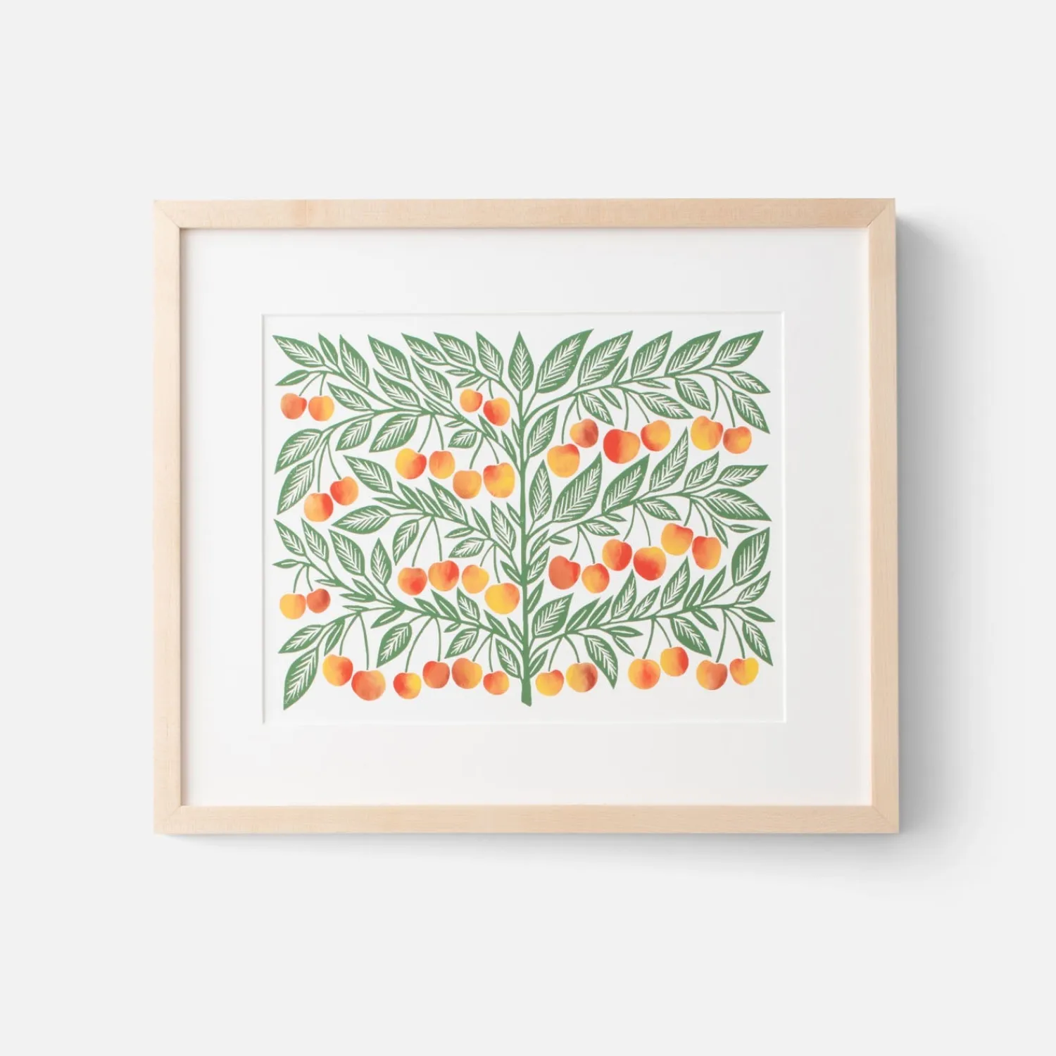 Schoolhouse Cherries Print Hot
