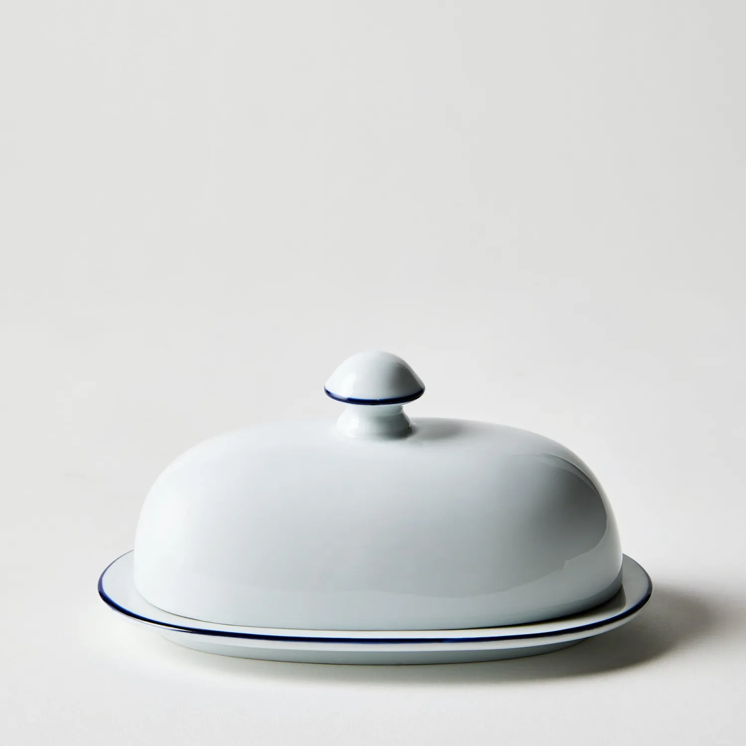 Schoolhouse Christianshavn Blue Porcelain Butter Dish Sale