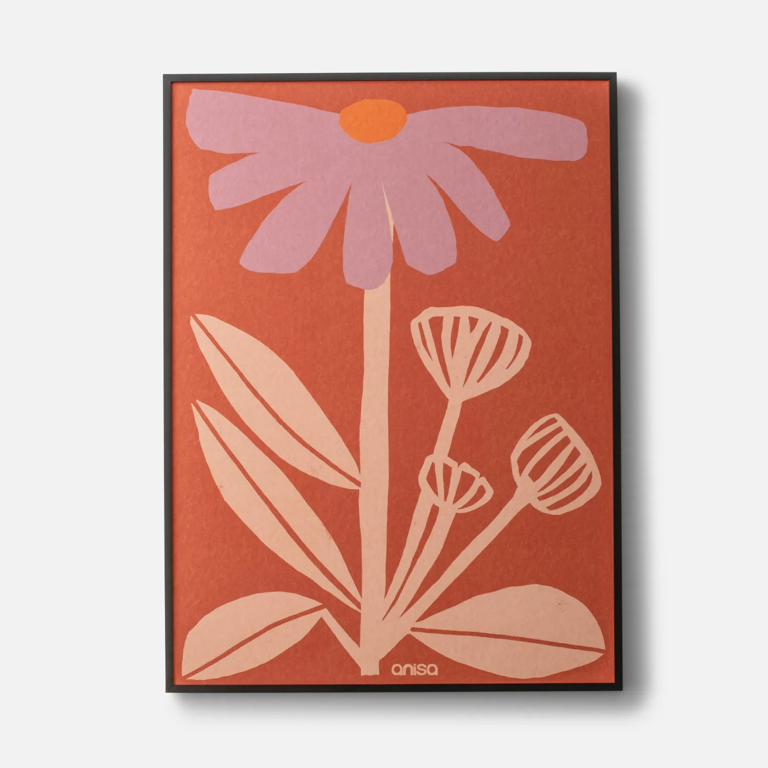 Schoolhouse Coneflower Framed Print by Anisa Makhoul Online