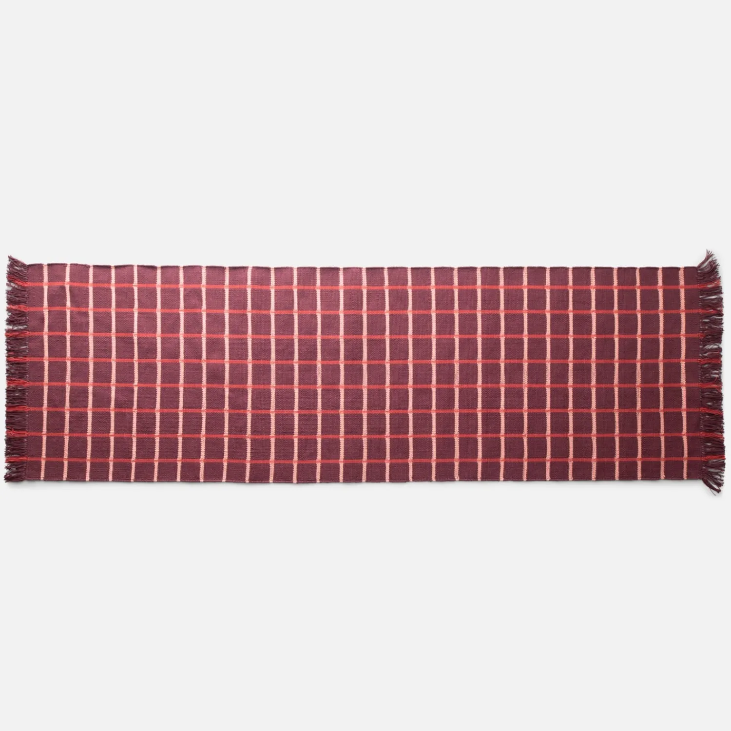 Schoolhouse Cotton Grid Flatweave Rug New