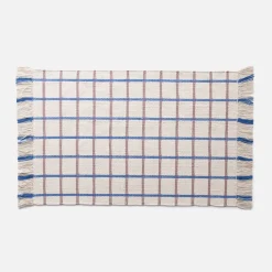 Schoolhouse Cotton Grid Flatweave Rug New