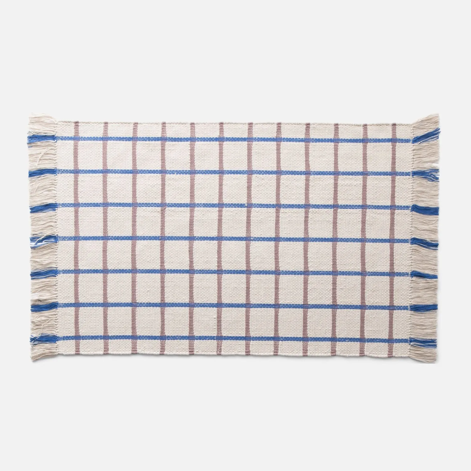 Schoolhouse Cotton Grid Flatweave Rug New