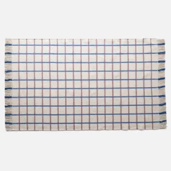 Schoolhouse Cotton Grid Flatweave Rug New