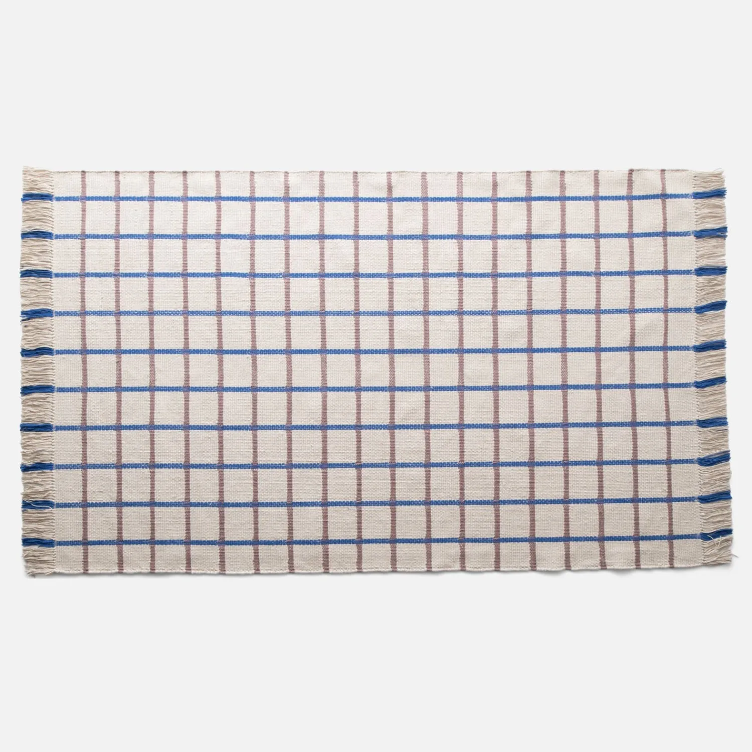 Schoolhouse Cotton Grid Flatweave Rug New