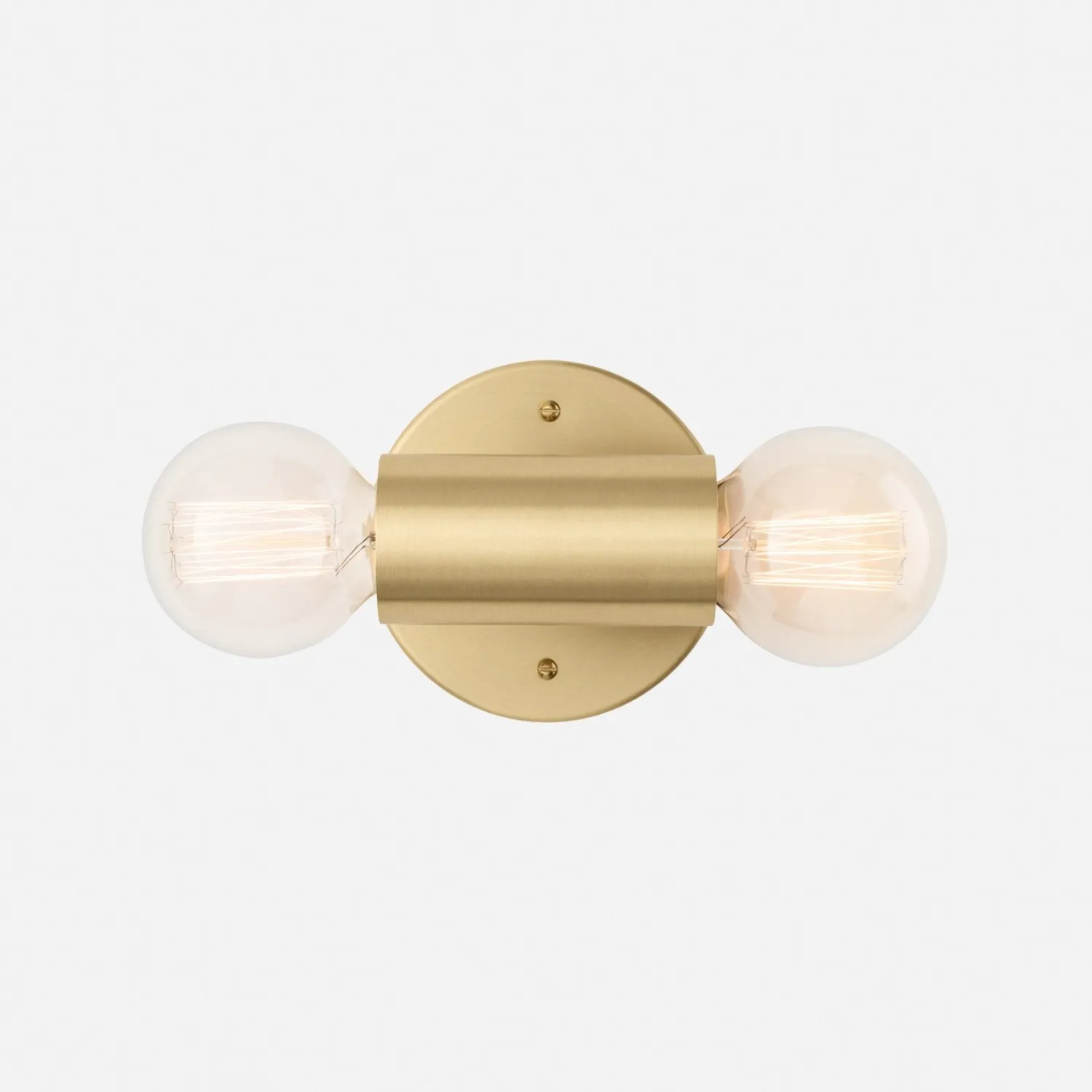 Schoolhouse Cylinder Double Sconce Outlet