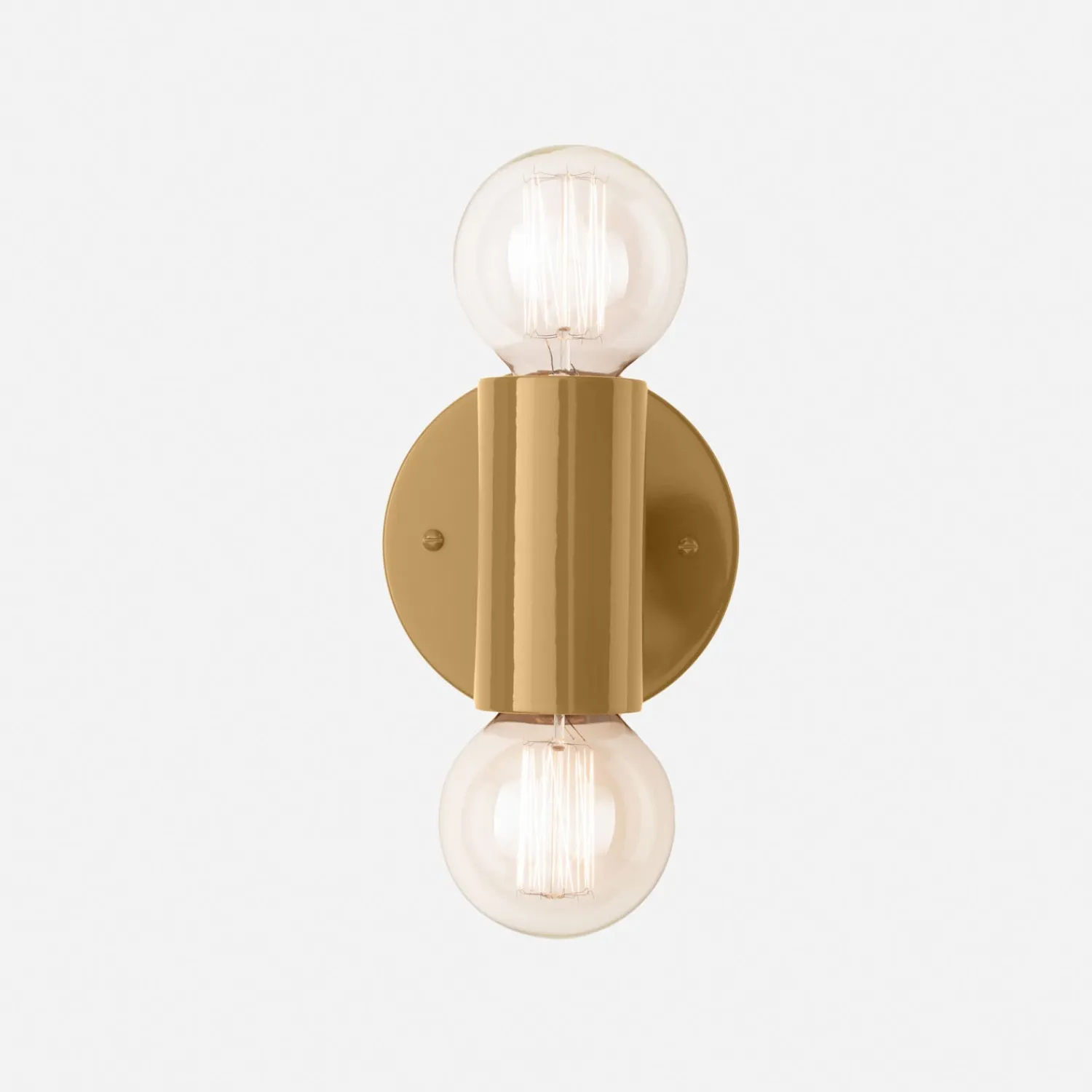 Schoolhouse Cylinder Double Sconce Outlet