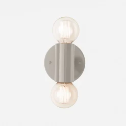 Schoolhouse Cylinder Double Sconce Outlet