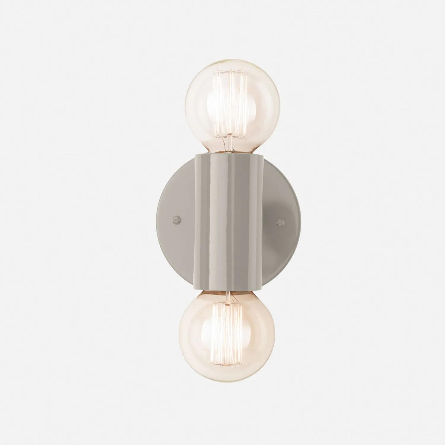 Schoolhouse Cylinder Double Sconce Outlet