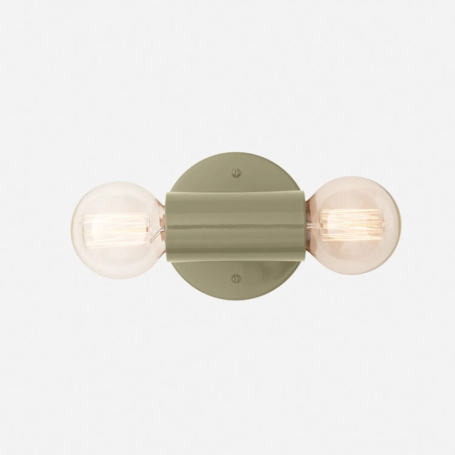 Schoolhouse Cylinder Double Sconce Outlet