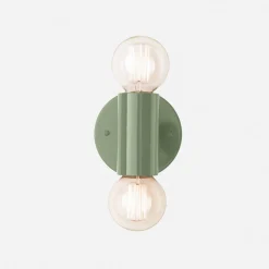 Schoolhouse Cylinder Double Sconce Outlet
