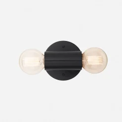 Schoolhouse Cylinder Double Sconce Outlet