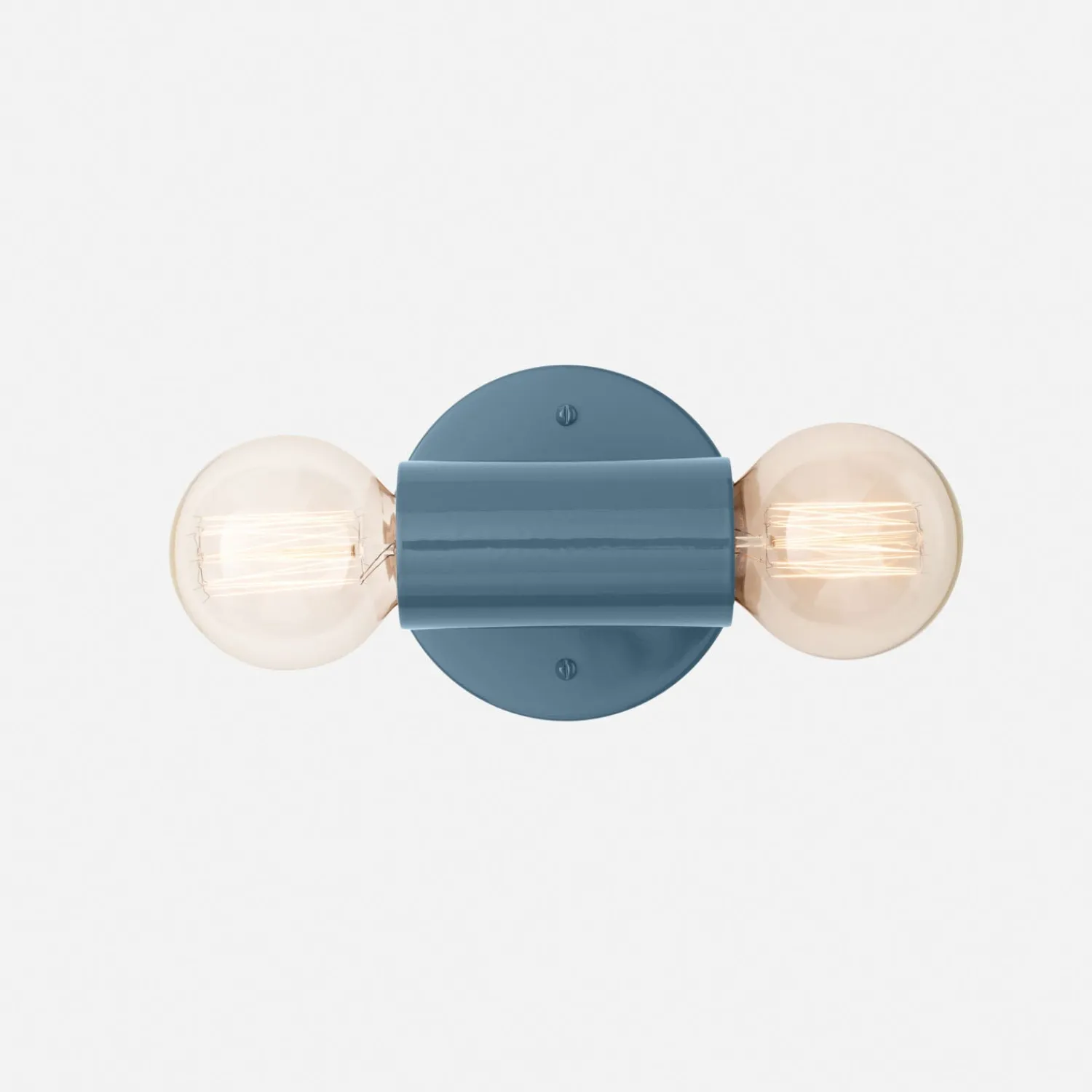 Schoolhouse Cylinder Double Sconce Outlet