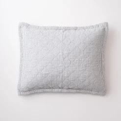 Schoolhouse Diamond Ticking Quilted Pillow Sham Best