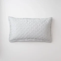 Schoolhouse Diamond Ticking Quilted Pillow Sham Best