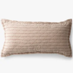 Schoolhouse Diamond Ticking Quilted Pillow Sham Best