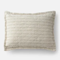 Schoolhouse Diamond Ticking Quilted Pillow Sham Best